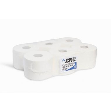 2 packs x Quality Mini Jumbo Toilet Rolls Tissue Paper 76mm core 24 rolls 