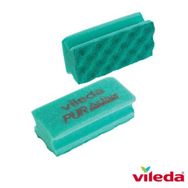 Spugna abrasiva Vileda Professional in resina verde/tabacco conf. da 10 -  101879 a soli 11.42 € su