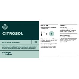 Sundew Hygiene | Citrosol | 750ml RTU Label