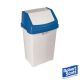 Swing Bin 50 Litre-Colour Coded Lid-Blue