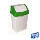 Swing Bin 50 Litre-Colour Coded Lid -Green