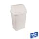 Swing Bin 50 Litre-Colour Coded Lid-White