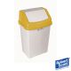 Swing Bin 50 Litre-Colour Coded Lid -Yellow