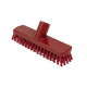 Premium Plastic Washable Hygiene Deck Scrub Brush | 9 inches / 23cm | Red