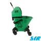 SYR TC20 | 13 Litre Kentucky Mop Bucket & Wringer on Heavy Duty Castors | Green