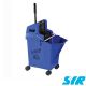 SYR Ladybug | 9 Litre Kentucky Mop Bucket & Wringer w/ Castor Wheels | Blue