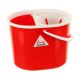 Lucy Oval Plastic Mop Bucket | Red