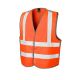 Flourescent Waistcoats Colour-Orange,Size-XXX Large