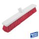 Plastic Washable Hygiene Brush | 18 inch | Red | Stiff