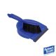 Colour Coded Dustpan & Brush Set | Soft Bristle | Blue