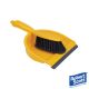 Colour Coded Dustpan & Brush Set | Soft Bristle | Yellow