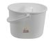 Lucy Oval Plastic Mop Bucket | White