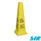 SYR Tall Caution Wet Floor Cone Yellow 36'' / 91cm - 992388