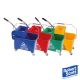 Speedy Colour Coded Flat Mop Bucket and Wringer 