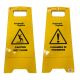Standard Wet Floor Sign | A Frame Warning Sign | 'Caution Wet Floor' & 'Cleaning In Progress' | WFSS