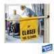 Telescopic Hanging 'Closed For Cleaning' Door Safety Sign