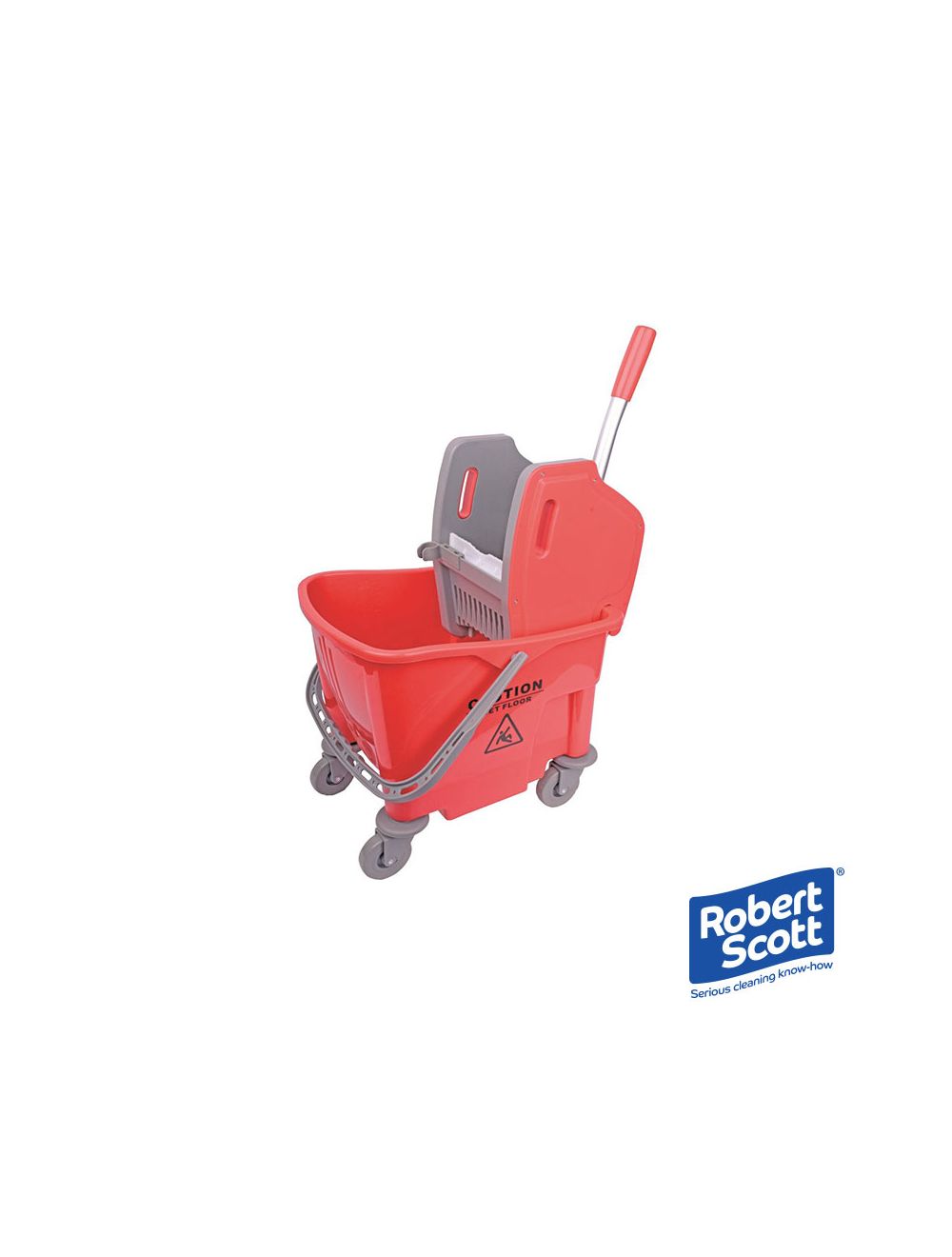 Red Professional Kentucky Mop Bucket Combo Set 