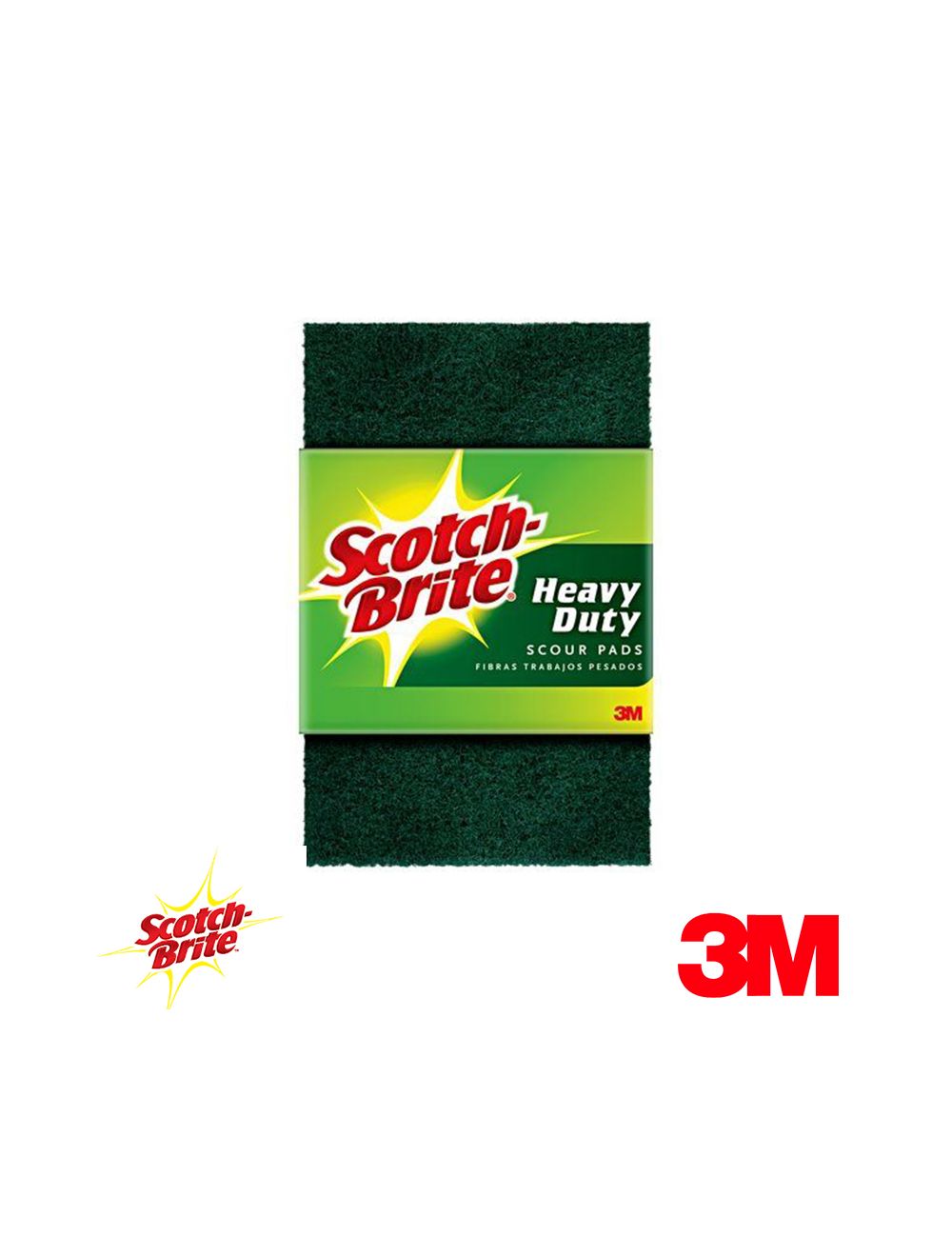 3M ScotchBrite No.86 Heavy Duty Thick Scouring Pads Pack/6