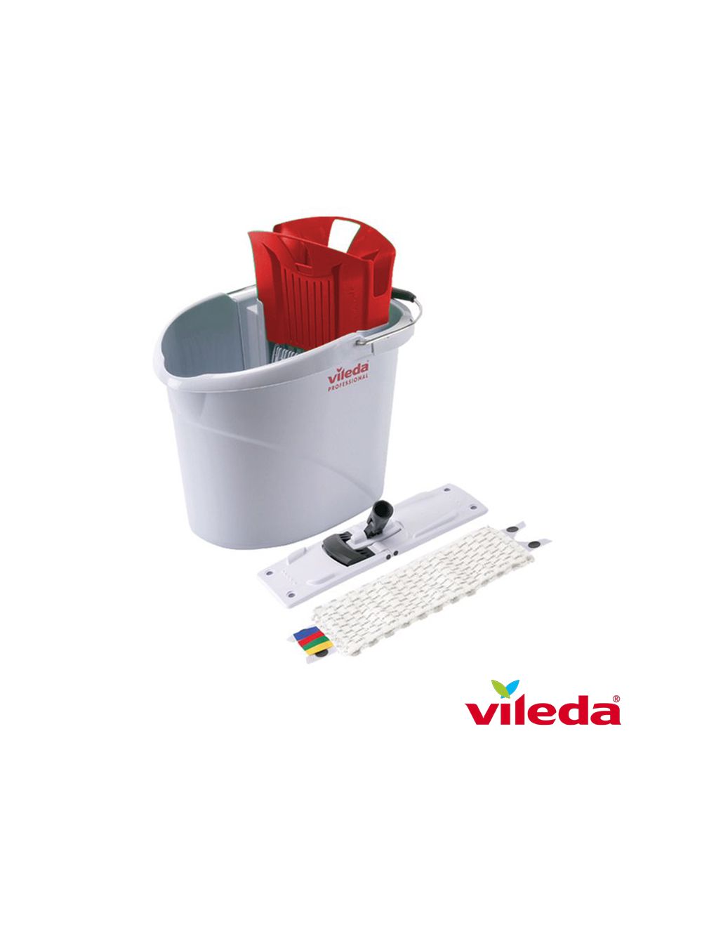 Vileda UltraSpeed Mini Flat Mop System - Bucket, Wringer, Frame