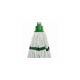 Cisne | Premium Looped Hygiene Stayflat Screw Fit Socket Mop | 200gm | Green