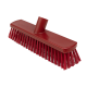 Plastic Washable Hygiene Brush | 12 inch | Red | Stiff