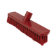 Plastic Washable Hygiene Brush | 12 inch | Red | Soft