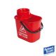Exel Heavy Duty Plastic Mop Bucket | Red