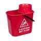 Exel Heavy Duty Plastic Mop Bucket & Wringer | Red