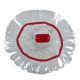 Duo Looped Hygiene Stayflat Screw Fit Socket Mop | 240gm | Red