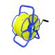 Metal Freestanding Hose Reel with 100 Metre 6mm Streamline® HIVIZ Microbore Hose & Fittings Kit | Assembled