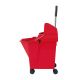 SYR Ladybug / Duo Press Mop Bucket | 9 Litre Kentucky Mop Bucket & Wringer | Red