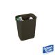 Rectangular Waste Paper Basket 12L BLACK 1358BK