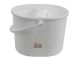 Lucy Oval Plastic Mop Bucket | White