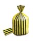 Yellow Tiger Stripe Clinical Waste Sack | 80 Litre | 15kg | Roll 25