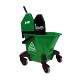 SYR TC20 | 13 Litre Kentucky Mop Bucket & Wringer on Heavy Duty Castors | Green