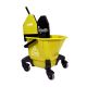 SYR TC20 | 13 Litre Kentucky Mop Bucket & Wringer on Heavy Duty Castors | Yellow