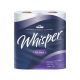 Whisper Ultra | 3 Ply Luxury Toilet Roll | 160 Sheet | Pure Tissue | 40 Pack (4 x 10)