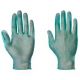 Vinyl Pre Powered Gloves Box/100 | Green | Large