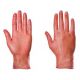 Vinyl Pre Powered Gloves Box/100 | Red | Small